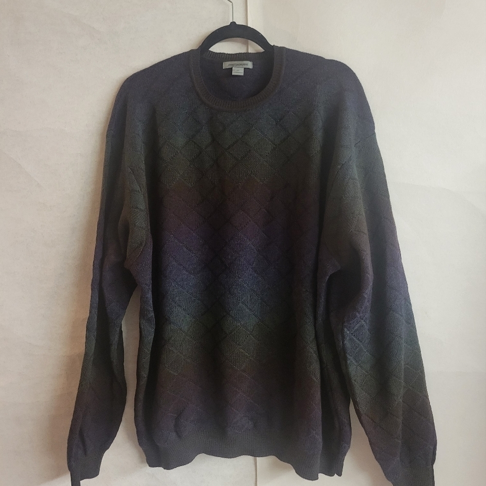 Johnston & Murphy XXL Diamond Ombre' Multi-Color Sweater